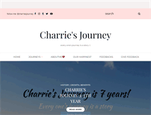 Tablet Screenshot of charriesjourney.com